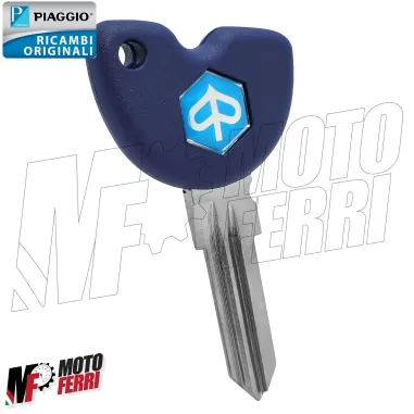 MF8120 Chiave Grezza con Trasponder Orig Piaggio Liberty 125 150 iGet 2020/2024
