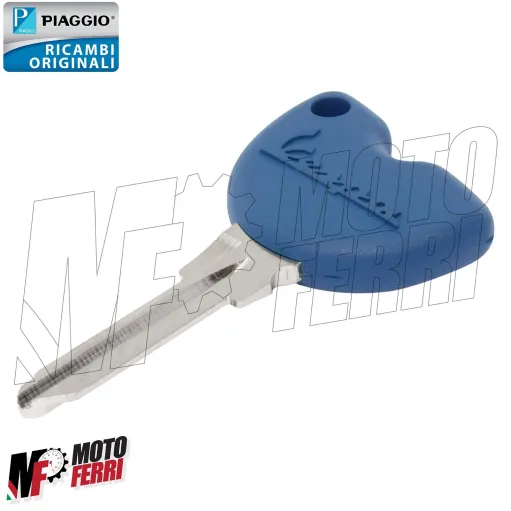 MF8122 Chiave Grezza con Trasponder Originale Vespa GTS 300 dal 2008 al 2018