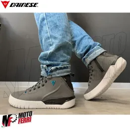 MF5967 Scarpe Moto da Donna Dainese Metractive D-Wp Impermeabili Grigio / Bianco 2