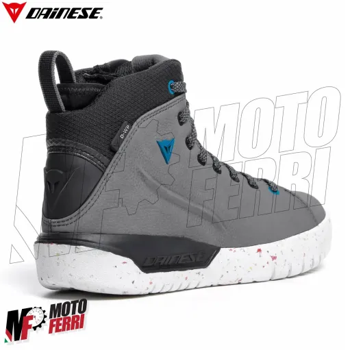 MF5967 Scarpe Moto da Donna Dainese Metractive D-Wp Impermeabili Grigio / Bianco