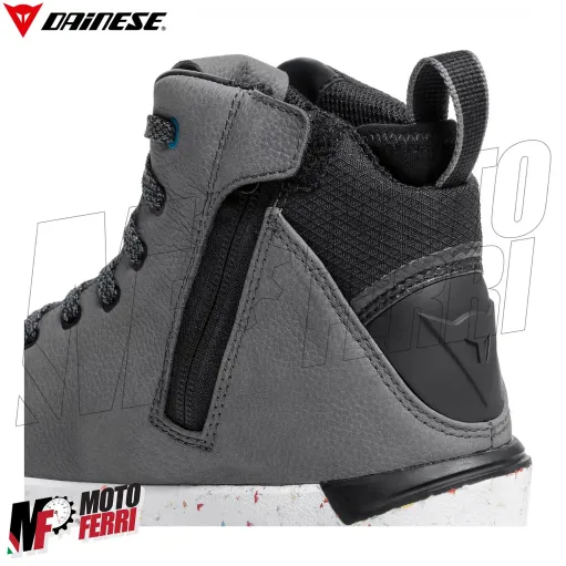 MF5967 Scarpe Moto da Donna Dainese Metractive D-Wp Impermeabili Grigio / Bianco