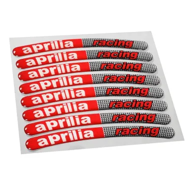 MF2941 Kit Adesivi 3D Gel Aprilia Racing per Cerchi RSV4 Tuono RS660 Dorsoduro