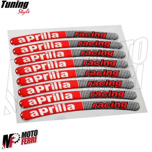 MF2941 Kit Adesivi 3D Gel Aprilia Racing per Cerchi RSV4 Tuono RS660 Dorsoduro