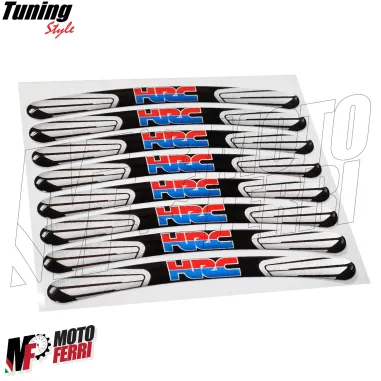 MF2941 Adesivi Cerchi 3D Gel Honda HRC - CBR Hornet CB X-ADV Africa Twin SH