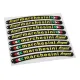 MF2941 Adesivi Cerchi 3D Gel Marchesini Universale Moto Scooter Cross E-Bike