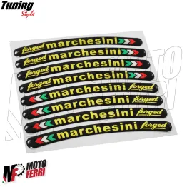 MF2941 Adesivi Cerchi 3D Gel Marchesini Universale Moto Scooter Cross E-Bike 2