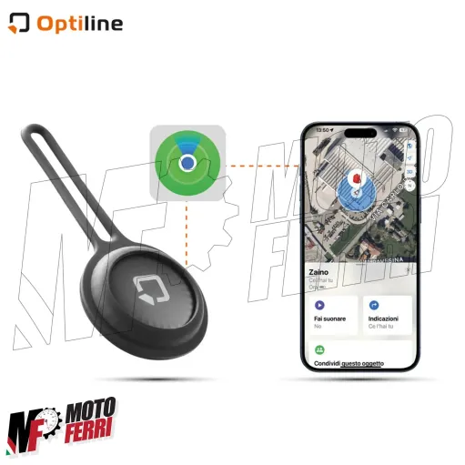 MF8131 Antifurto Localizzatore Tracker Opti Tag Universale Moto Scooter Bici iOS