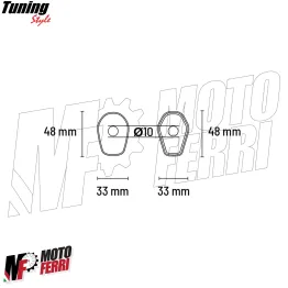 MF8132 Kit Adattatori Coperchi per Frecce Aftermarket Moto Suzuki 2