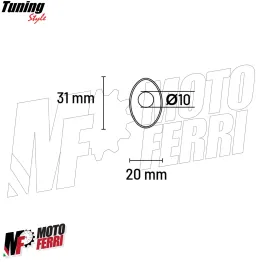 MF8143 Kit Adattatori Coperchi per Frecce Aftermarket Moto MV Agusta 2
