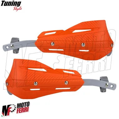 MF4198 Paramani Rinforzati Anima Acciaio Universale Moto Cross Enduro Arancione