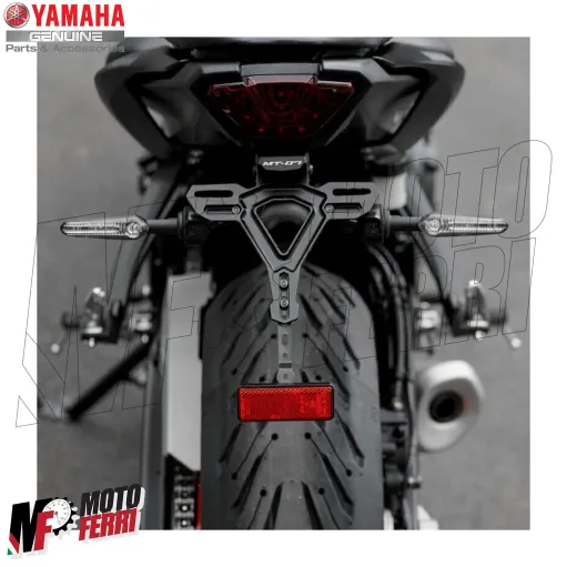 MF4827 Portatarga Sportivo + Luce Targa Originale Yamaha MT-07 da 2021 a 2024