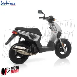 MF2184 Marmitta Scarico LeoVince TT MBK Booster Spirit / BWS 50 2T Alluminio 2