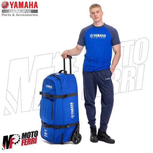 MF8154 Trolley GYTR MOTO Paddock Blue XL Race Originale Yamaha Tuta Stivali 123L