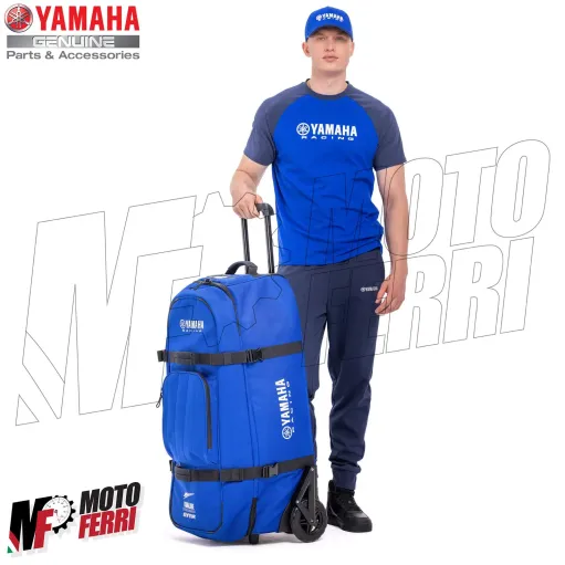 MF8154 Trolley GYTR MOTO Paddock Blue XL Race Originale Yamaha Tuta Stivali 123L