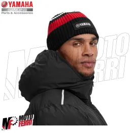 MF5968 Cappello di Lana Originale Yamaha REVS Nero / Rosso Uomo Donna 2