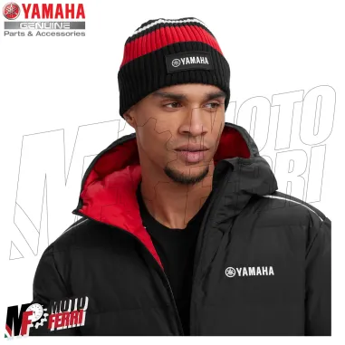 MF5968 Cappello di Lana Originale Yamaha REVS Nero / Rosso Uomo Donna