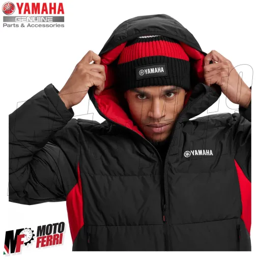 MF5968 Cappello di Lana Originale Yamaha REVS Nero / Rosso Uomo Donna