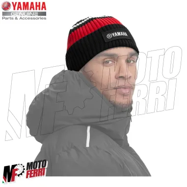 MF5968 Cappello di Lana Originale Yamaha REVS Nero / Rosso Uomo Donna