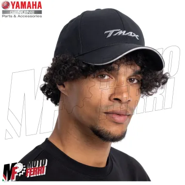 MF8155 Cappello Berretto TMax Originale Yamaha Racing Nero / Grigio