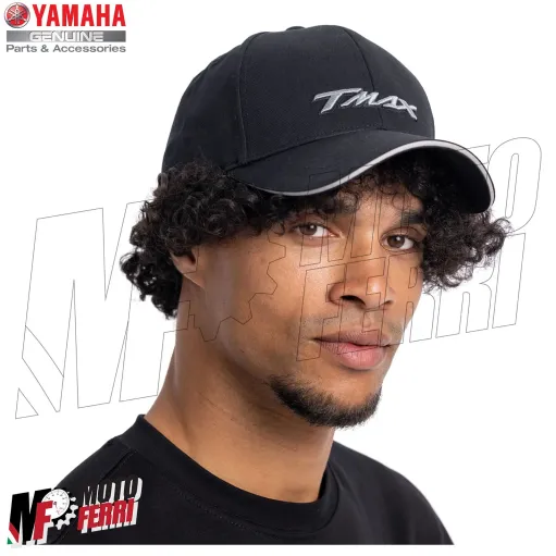MF8155 Cappello Berretto TMax Originale Yamaha Racing Nero / Grigio