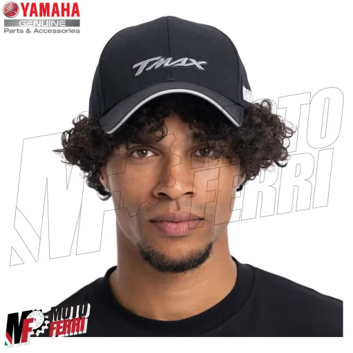 MF8155 Cappello Berretto TMax Originale Yamaha Racing Nero / Grigio