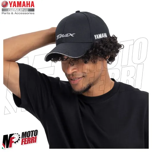 MF8155 Cappello Berretto TMax Originale Yamaha Racing Nero / Grigio