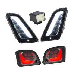 MF1455 FRECCE ANTERIORI + POSTERIORI LED FUME VESPA 125 300 GTS  2014 - 2021