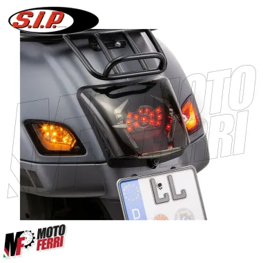 MF1455 FRECCE ANTERIORI + POSTERIORI LED FUME VESPA 125 300 GTS  2014 - 2021