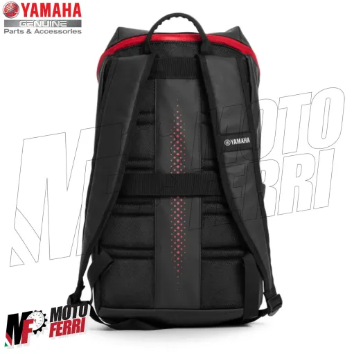 MF8163 Zaino Moto Originale Yamaha REVS Backpack Nero Rosso 26L