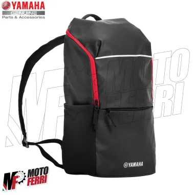 MF8163 Zaino Moto Originale Yamaha REVS Backpack Nero Rosso 26L