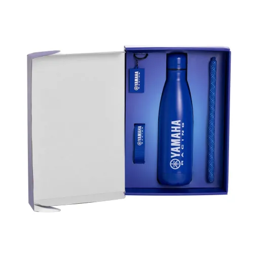 MF8164 Kit Borraccia Portachiavi Ciondolo Scaldacollo Originale Yamaha Paddock