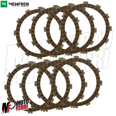 MF8166 Kit 8 Dischi Frizione Guarniti Newfren Kawasaki KLX 450 R da 2008 a 2021