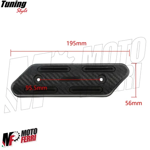 MF8148 Protezione Collettore Marmitta Universale Cross KTM Husqvarna Honda Beta