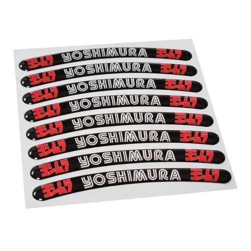 MF2941 Adesivi Cerchi 3D Gel Yoshimura Universale Moto Scooter Cross E-Bike