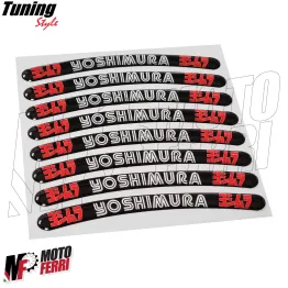 MF2941 Adesivi Cerchi 3D Gel Yoshimura Universale Moto Scooter Cross E-Bike 2
