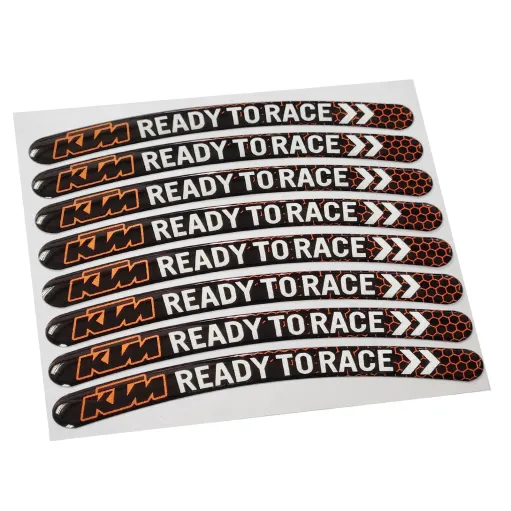 MF2941 Kit Adesivi Cerchi 3D Gel KTM - Super Duke Adventure RC SMR SMC SX EXC