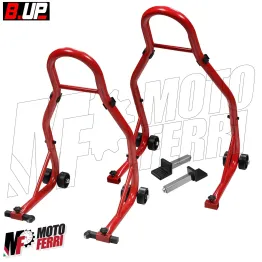 MF4796 Cavalletto Moto Cavalletti Alzamoto Anteriore Posteriore Cono + Piastre 2
