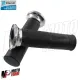 MF5316 Coppia Manopole Nero / Cromato Originale Vespa PX 125 150 200 Millenium