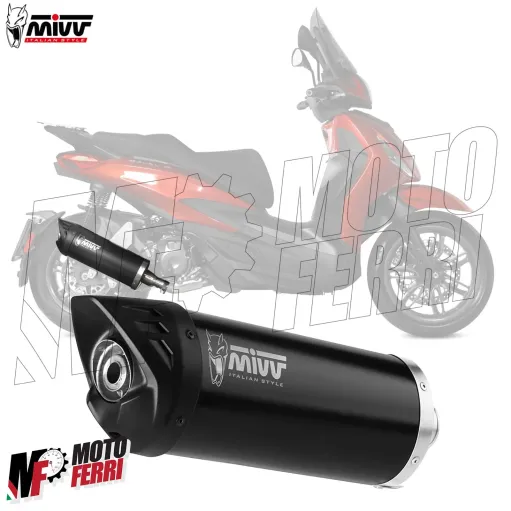 MF8195 Marmitta Scarico MIVV Mover Piaggio Beverly 400 HPE 2021 2022 2023 2024