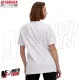 MF8204 Maglia T-Shirt Originale Yamaha Revs Essential Unisex Uomo Donna Bianco