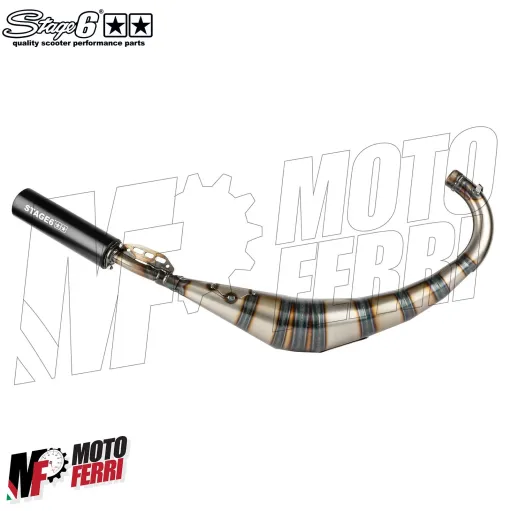 MF5247 Marmitta Scarico Stage6 Streetrace Motore Minarelli AM6 / Derbi Omologata