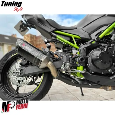 MF8209 Battitacco Kawasaki Z900 mod 2018 2019 2020 2021 2022 2023 2024 CNC Nero
