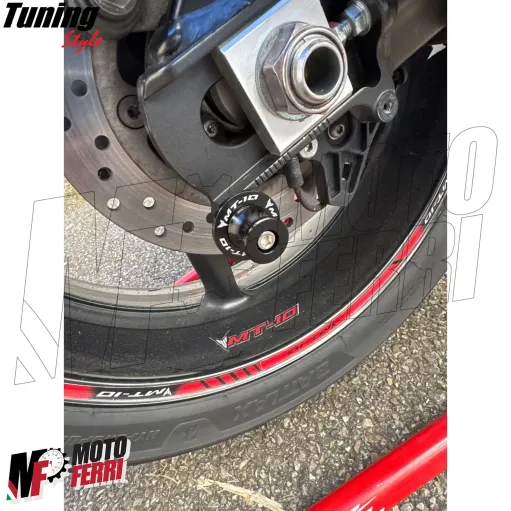 MF6872 Nottolini per Yamaha MT-10 Supporti Cavalletto Posteriore Alzamoto - M6