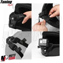 MF8214 Supporto Mentoniera Casco Moto per Action Cam Camera GoPro Insta DJI 2