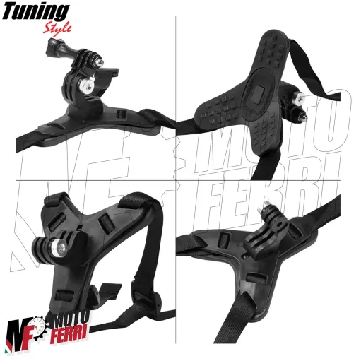 MF8214 Supporto Mentoniera Casco Moto per Action Cam Camera GoPro Insta DJI