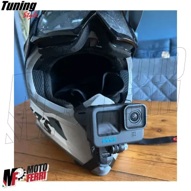 MF8214 Supporto Mentoniera Casco Moto per Action Cam Camera GoPro Insta DJI