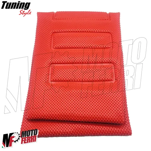 MF3061 Cover Coprisella Rosso Cross in Gomma Antiscivolo Piramidale Universale