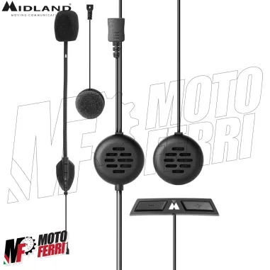 Interfono Midland BTGO Uni Bluetooth Casco Moto Scooter Jet Integrale Modulare