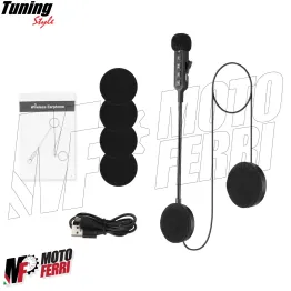 Interfono Cuffia Auricolare Casco Bluetooth Moto Scooter Jet Modulare 2