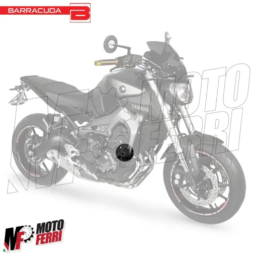 MF4503 Tamponi Protezione Telaio Barracuda per Yamaha MT-09 dal 2014 al 2016